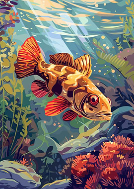 Fish Underwater Illustration