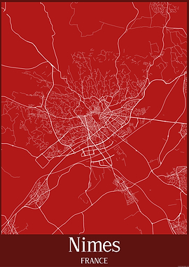 Nimes City Map