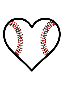 Baseball Heart Baseball