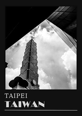 Taipei 101 Skyscraper Photo Travel Poster
