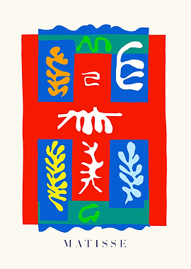 Matisse | Composition à la croix rouge