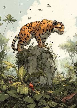 Ocelot in Jungle