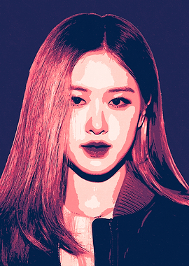 Rose Blackpink Pop Art Portrait