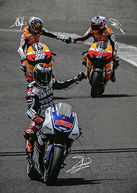Casey Stoner vs Dani Pedrosa vs Jorge Lorenzo