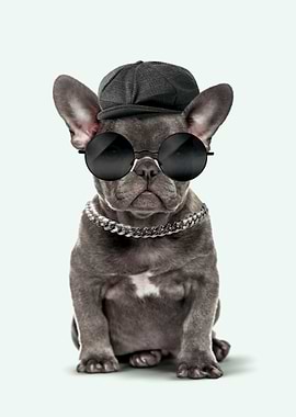 French Bulldog in Sunglasses