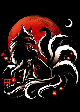 Nine-Tailed Fox Illustration