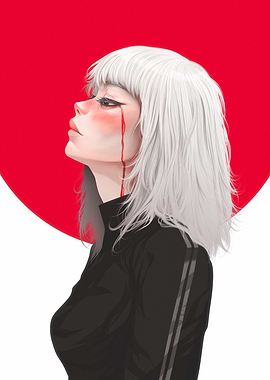 Anime Girl with Blood Tears | VIK