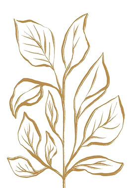Gold Leaf Branch Two