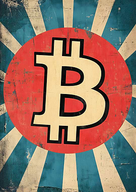 Bitcoin Retro Poster