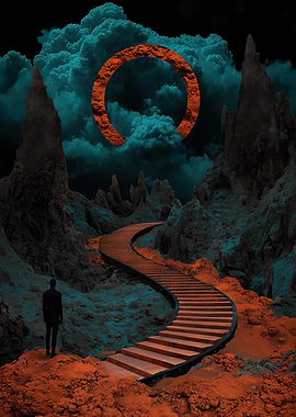 Surreal Stairway to the Sky