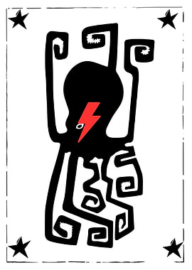 Octopus with Lightning Bolt