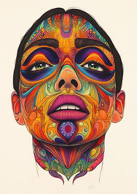 Colorful Woman Portrait