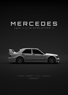 Mercedes 190E EVO II - White - Specs