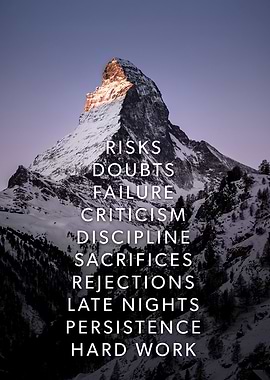 Mountaintop Motivation - Mountain Success Inspiration