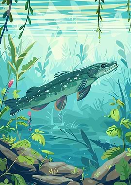 Fish in Aquatic Plants