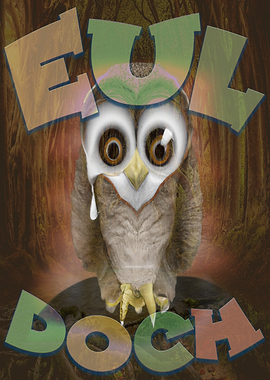 Eul doch - Owl with Text Overlay
