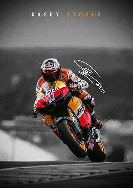 Casey Stoner MotoGP Poster