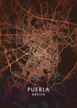 Puebla City Map