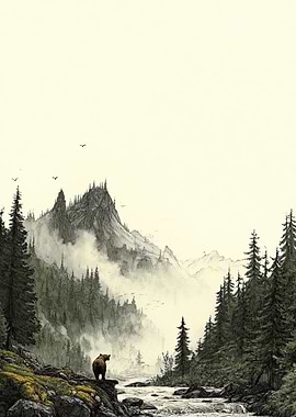 Bear in Misty Mountains