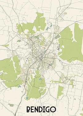 Bendigo City Map
