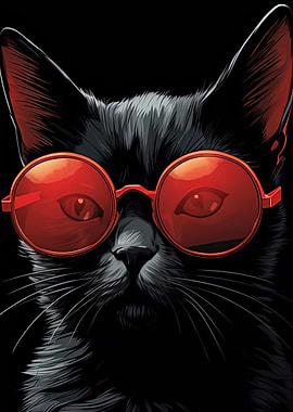 Cool Cat in Sunglasses