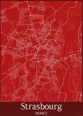 Strasbourg City Map