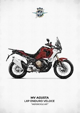 MV Agusta LXP Enduro Veloce Motorcycle Art