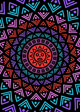 Aztec Sun Mandala