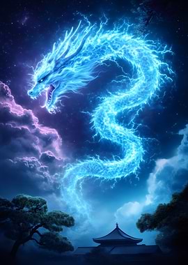 Blue Dragon in the Sky