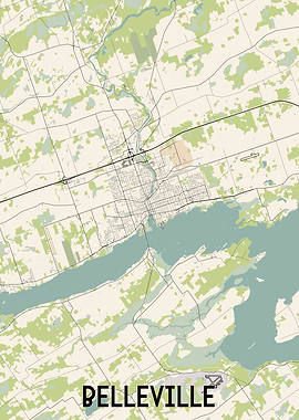 Belleville City Map