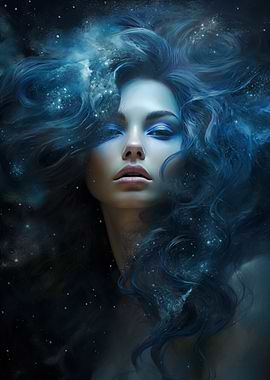 Mystical Woman with Stardust