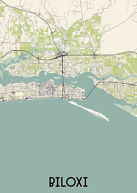 Biloxi City Map