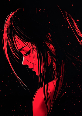 Red Anime Girl