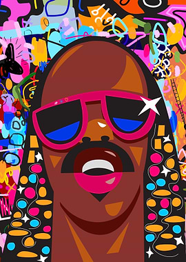 Funky Portrait with Sunglasses