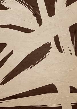 Abstract Brown and Beige Brushstrokes