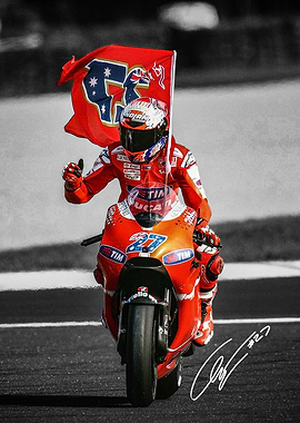 Casey Stoner MotoGP Racer Victory