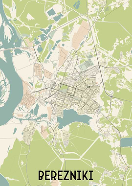 Berezniki City Map