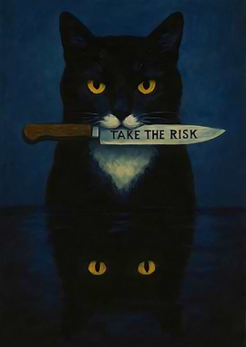 Cat take the risk