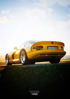 Yellow Dodge Viper