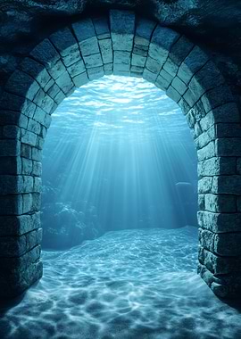 Underwater Stone Archway