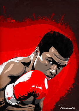 Muhammad Ali Boxing Portrait