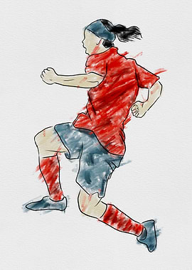 Soccer Player in Action