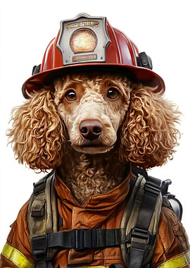 Firefighter Poodle