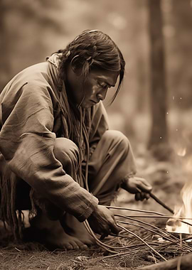 Lakota Native American Fire Starting