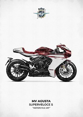 MV Agusta Superveloce S Motorcycle Art