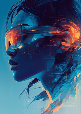 Cyberpunk Woman in Sunglasses