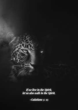 In The Spirit Leopard Christian Faith Bible Verse