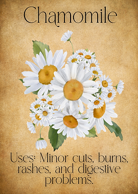 Apothecarys Journal - Chamomile Flower Illustration