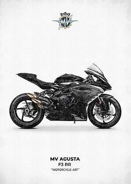 MV Agusta F3 RR Motorcycle Art