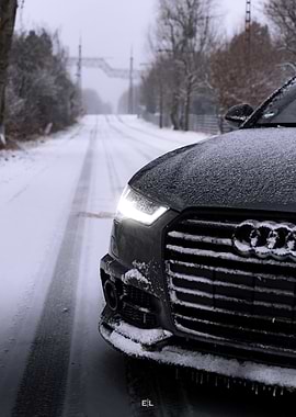Audi A6 in Winter